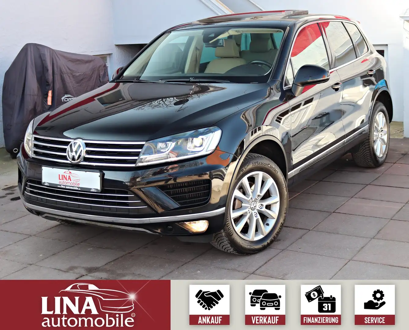 Volkswagen Touareg 3.0 TDI 4Motion 2Hd*StandHz*PANO*AHK*ACC Nero - 1