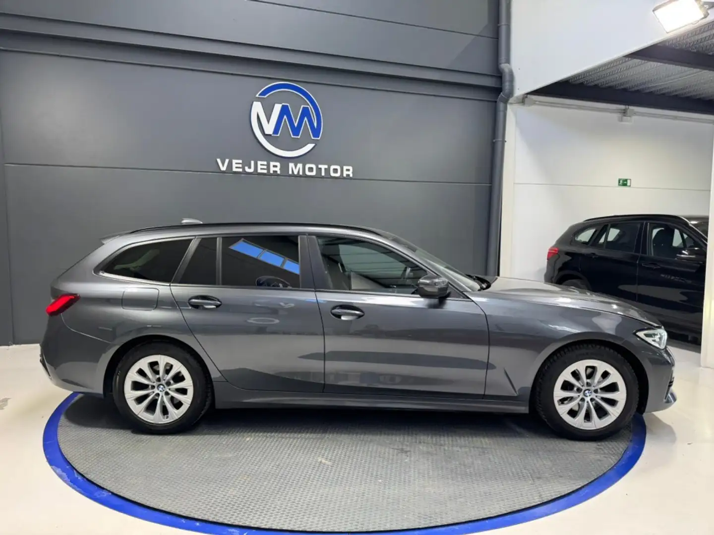 BMW 320 320dA Touring EfficientDynamics Gris - 2