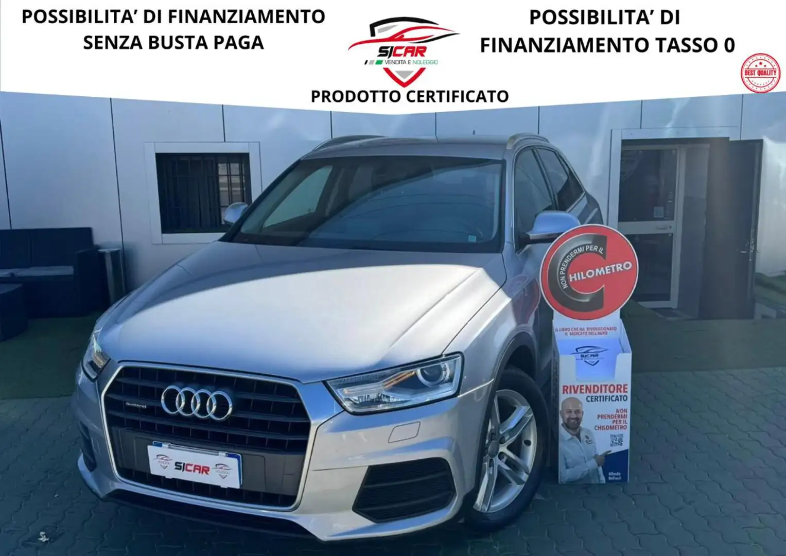 Audi Q3 2.0 TDI 150 CV quattro Sport Grigio - 1