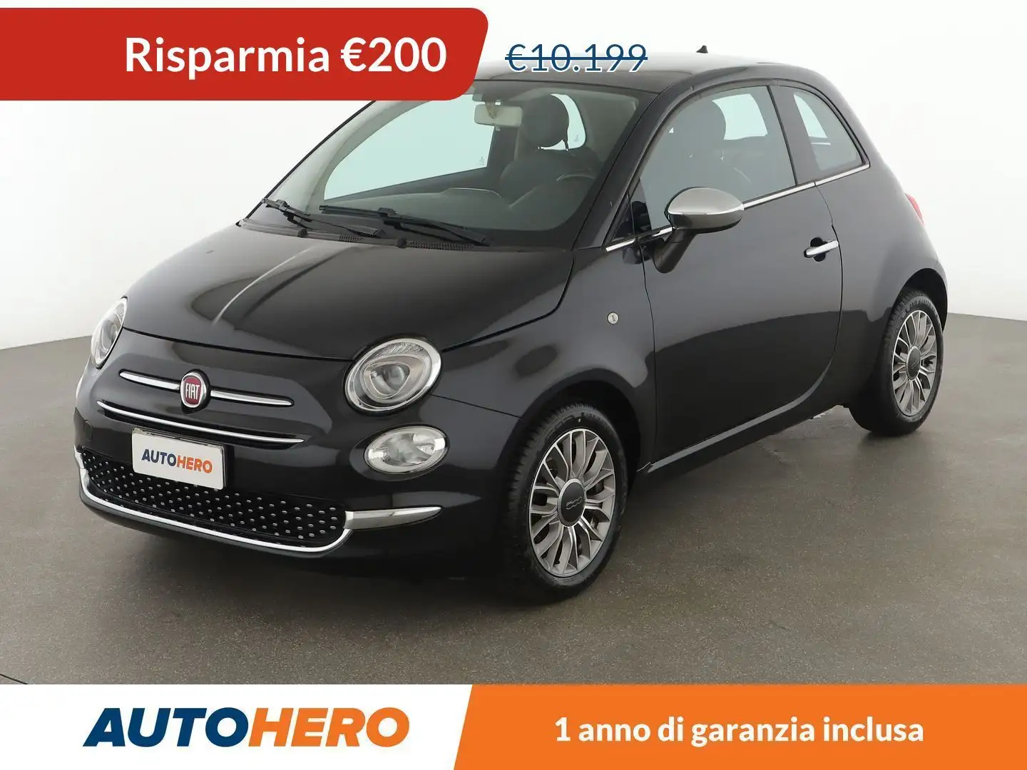 Fiat 500 0.9 Lounge Nero - 1
