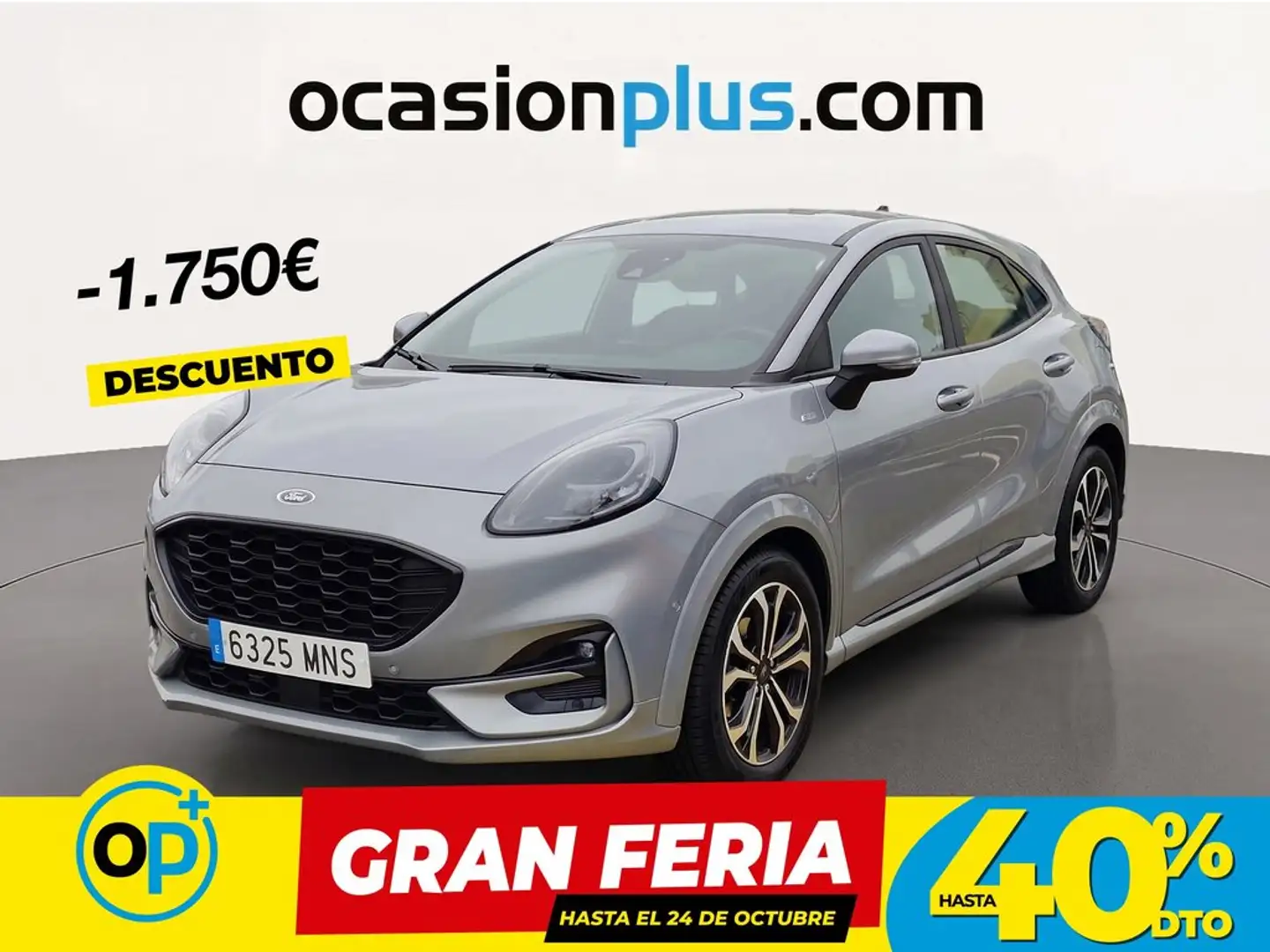 Ford Puma 1.0 EcoBoost MHEV ST-Line Aut. 125 Gris - 1