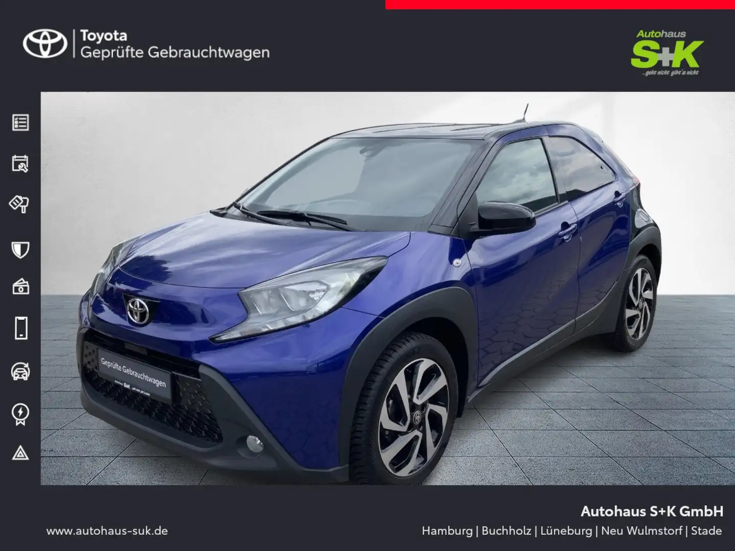 Toyota Aygo X Pulse 1.0 VVT-i *KLIMA*SHZ*USB*KAMERA*GJR Bleu - 1