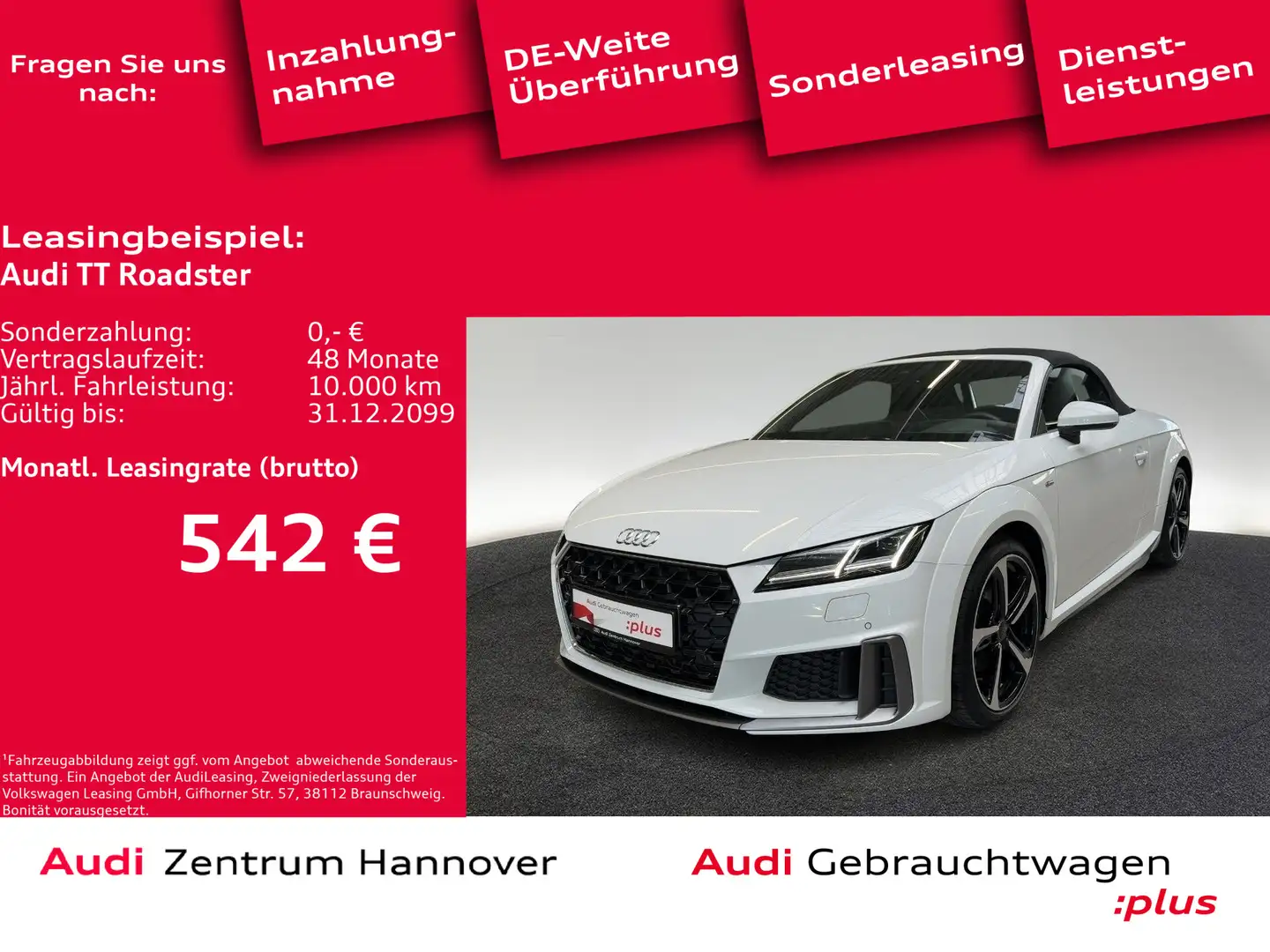 Audi TT 40 TFSI S line Sel. Kamera DAB Navi Weiß - 1