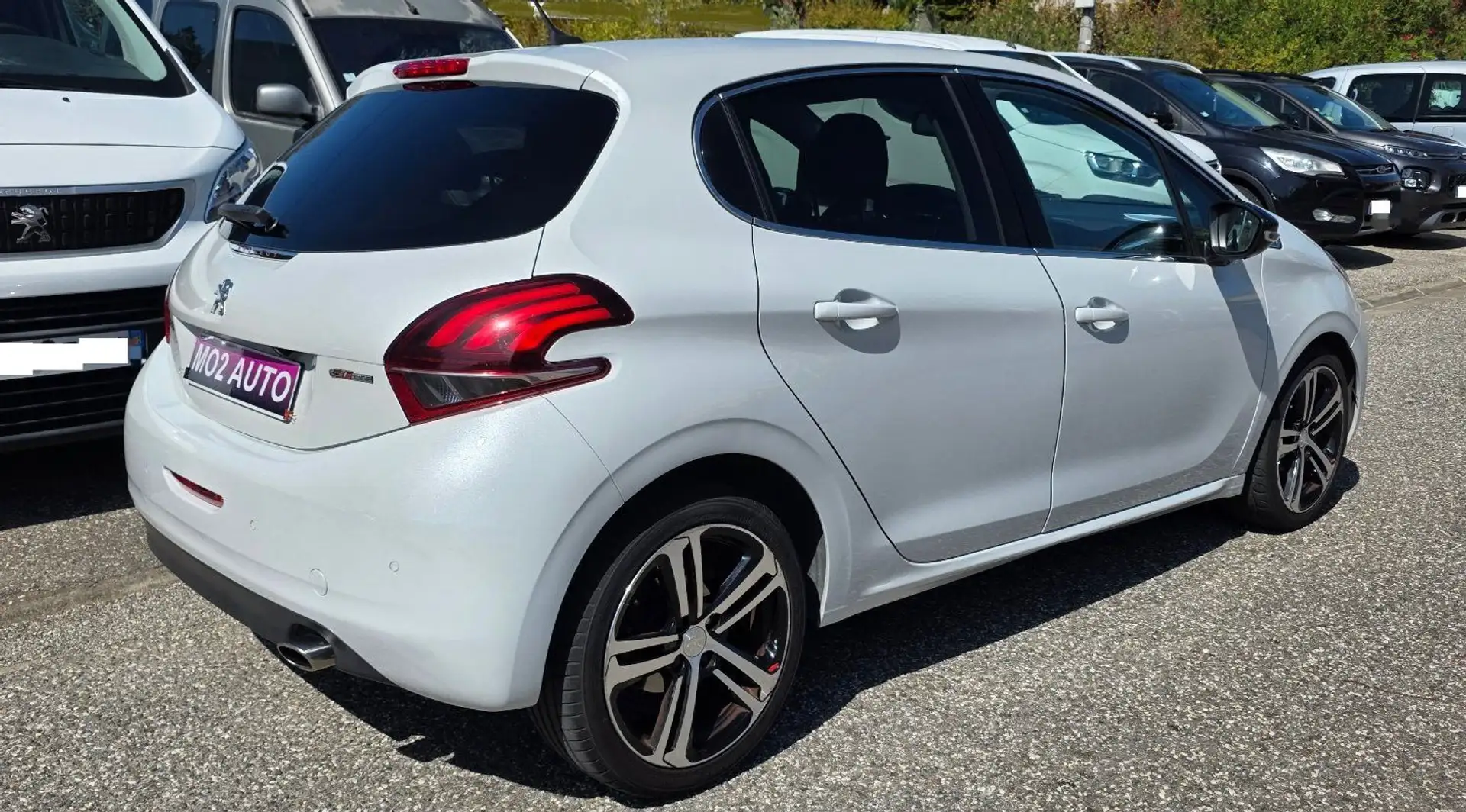 Peugeot 208 BLUEHDI 100CH GT LINE 2019 CUIR GPS CAMERA REG Blanco - 2