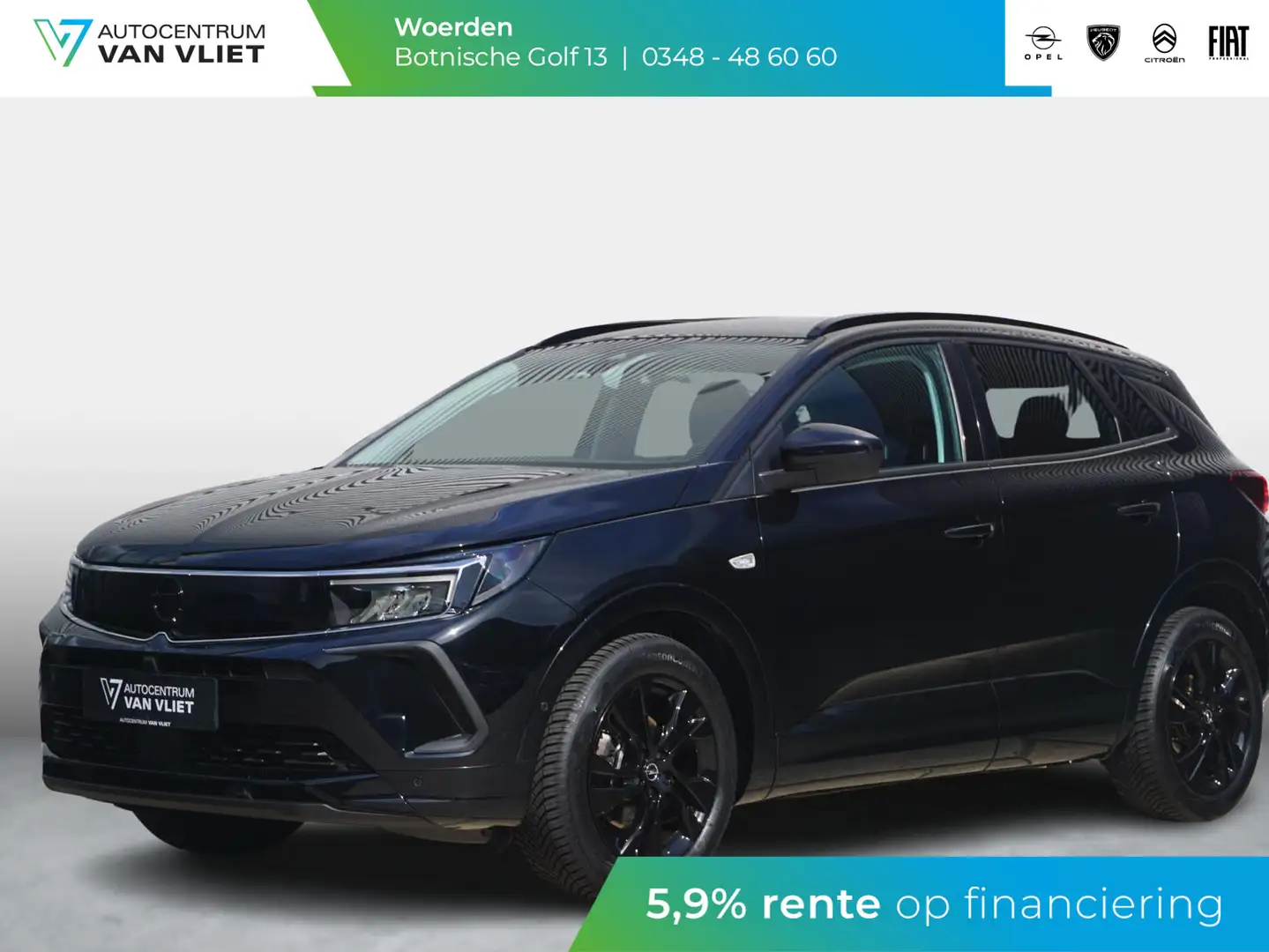 Opel Grandland 1.2 Turbo GS Line 180° Camera | All-season banden Zwart - 1