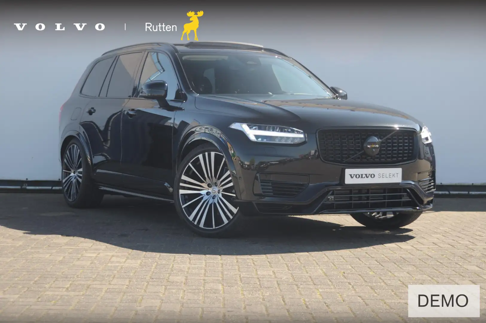 Volvo XC90 T8 455PK Recharge AWD Ultra Dark Long range / Luch Zwart - 1