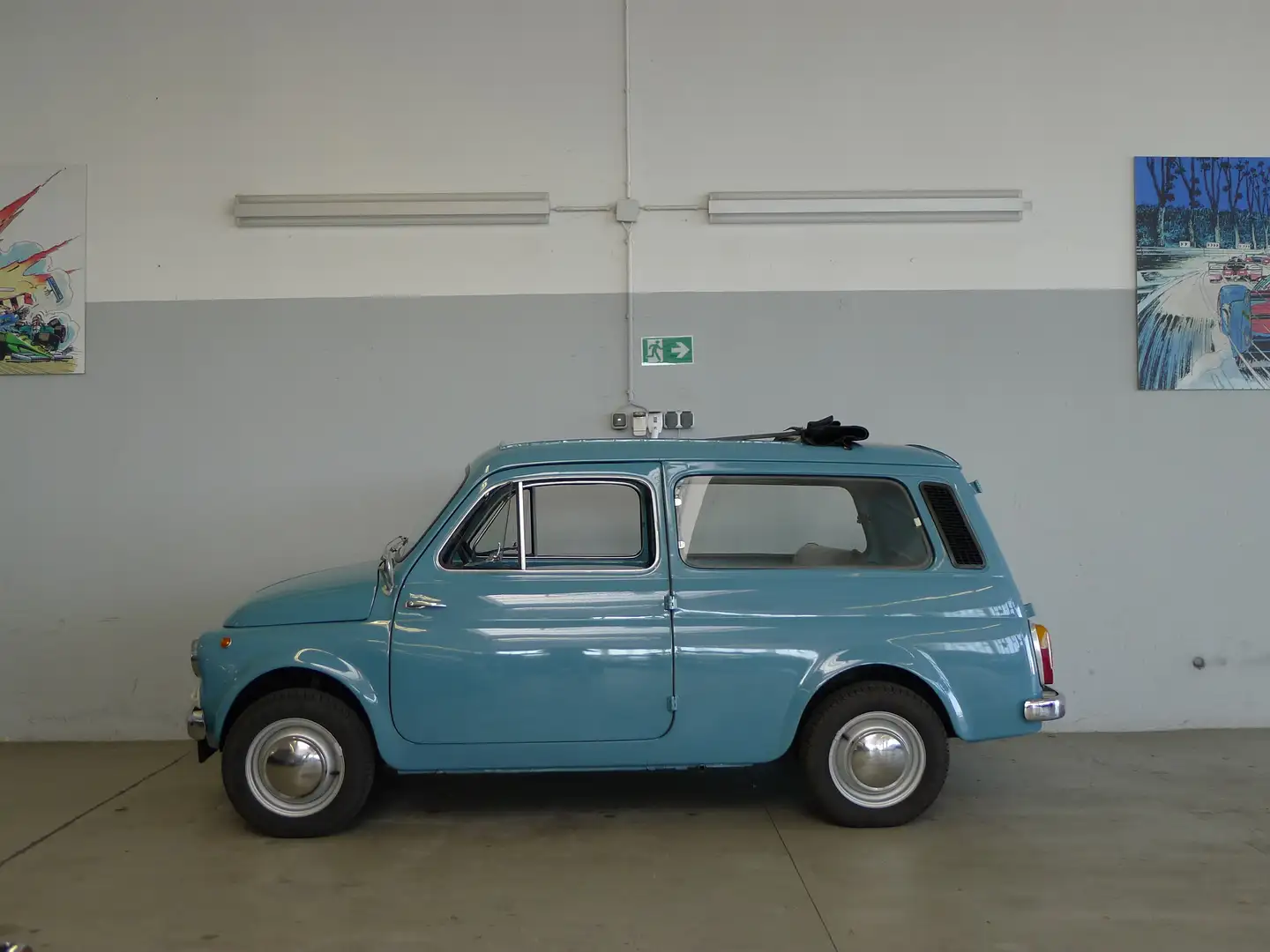 Fiat 500 Giardiniera, technisch/optisch toller Zustand Синий - 1