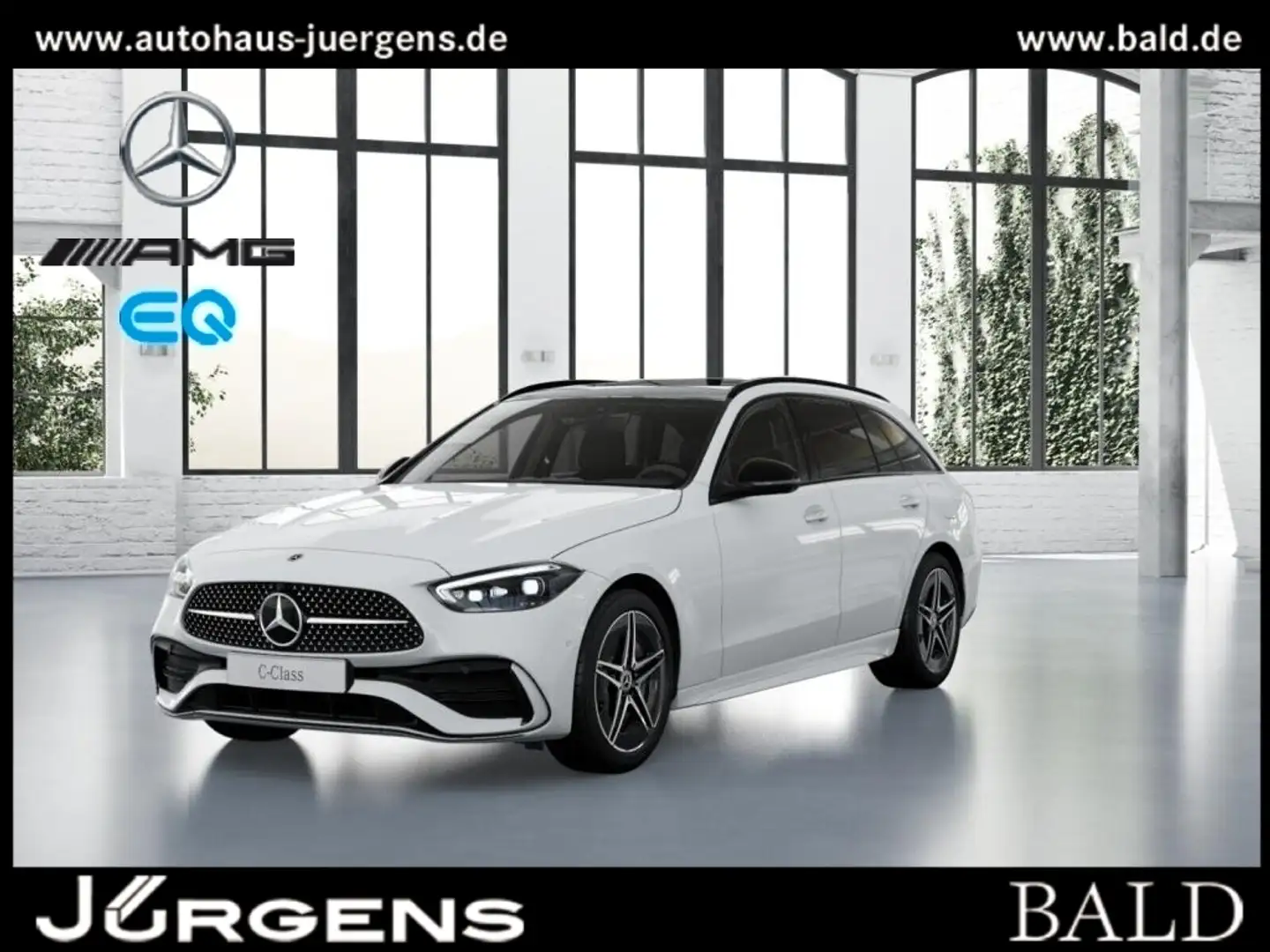 Mercedes-Benz C 300 e T AMG/Wide/Digital/Pano/360/Memory/Night Weiß - 1