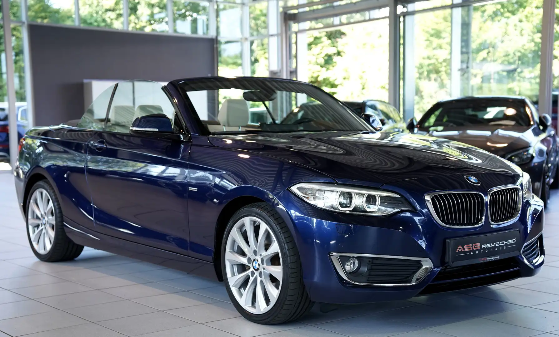 BMW 228 i Cabrio *2.H *18 *Memory *PDC *Shadow *SHZ Blau - 2