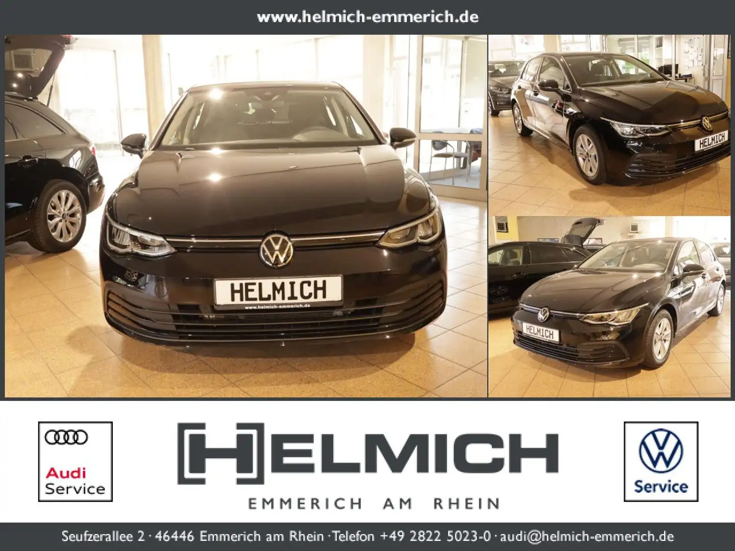 Volkswagen Golf VIII 1.5 TSI Life DSG LED Kamera ACC Klima Noir - 1