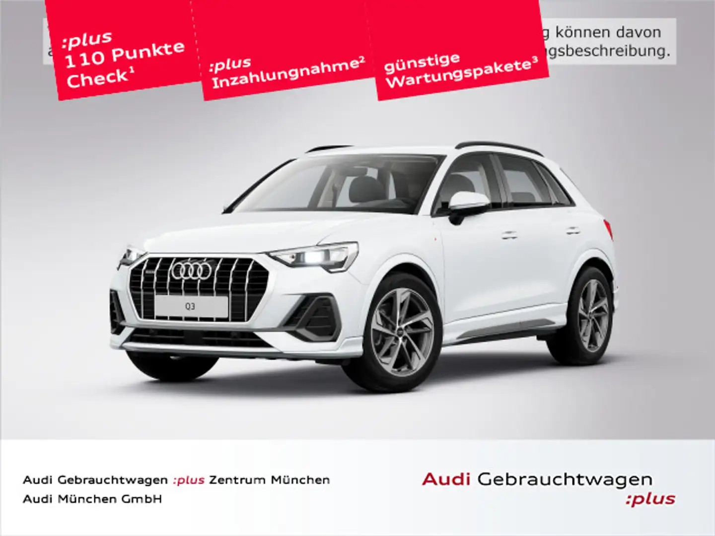 Audi Q3 40 TDI qu. S tronic S line StdHzg/AHK/19"Zoll Weiß - 1