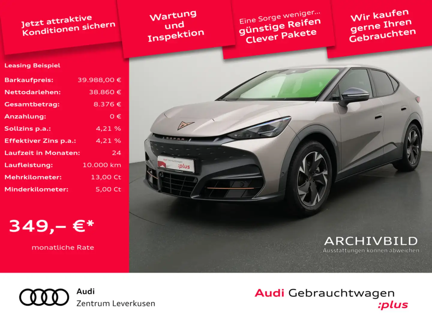 CUPRA Tavascan Endurance NAVI VIRT LEDER ACC CARPLA Beige - 1