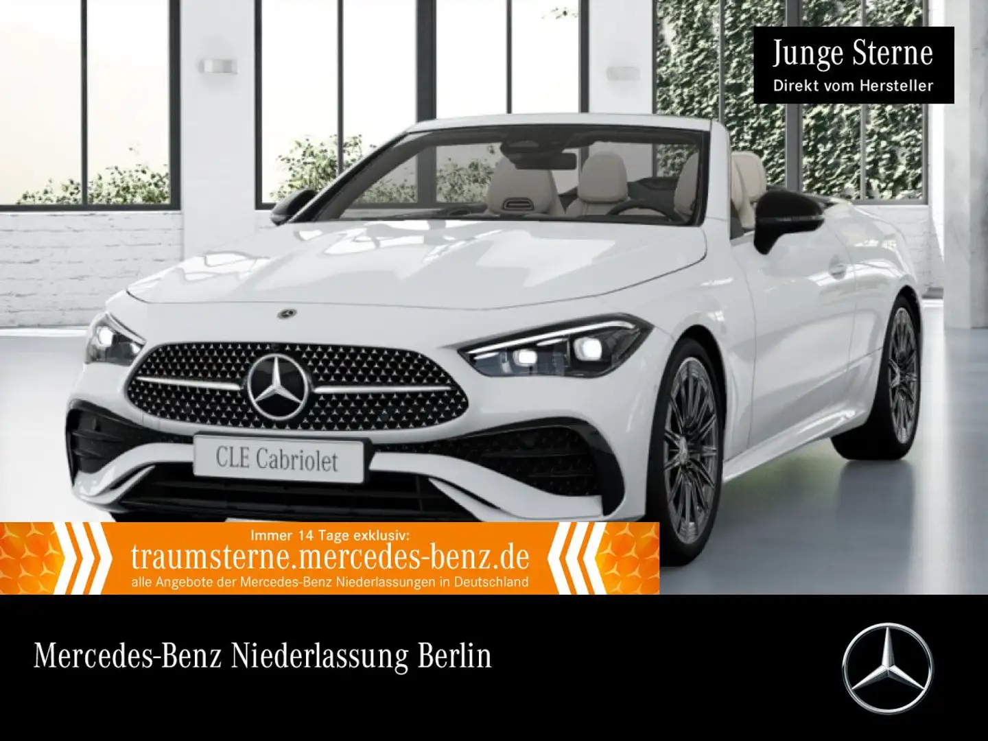 Mercedes-Benz CLE 200 AMG+NIGHT+360+TOTW+KEYLESS+9G Blanc - 1