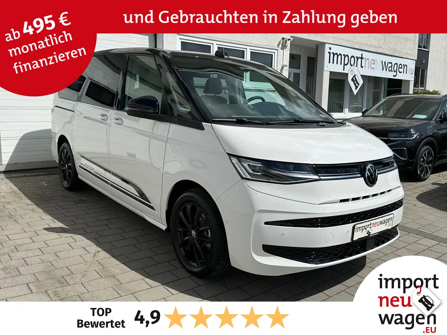 Volkswagen T7 Multivan Edition Lang 2.0 TDI STANDH+AHK+PANO+EASY-OPEN uvm Белый - 1