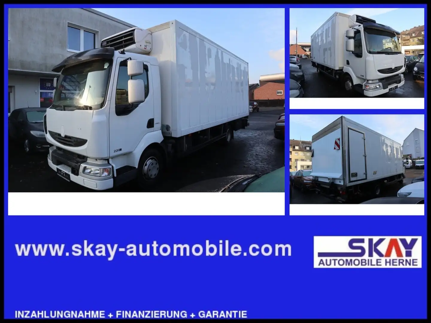 Renault Midlum 220 DXI Kühlkoffer Luftfedern Ladeborwand Weiß - 1