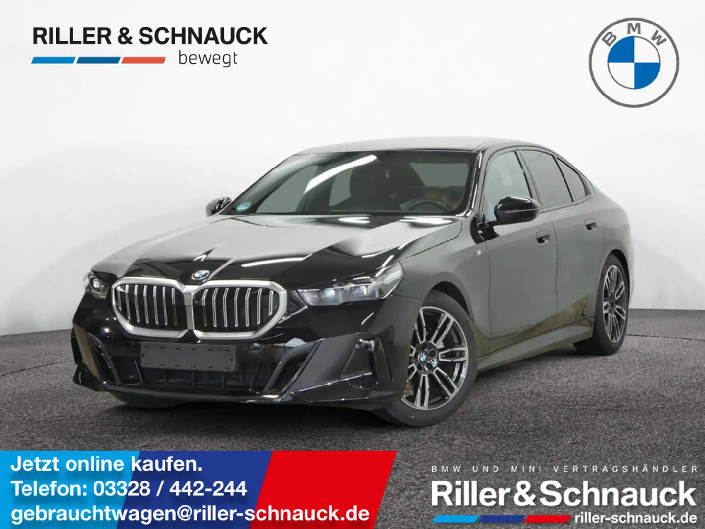 BMW 520 d M Sport STANDHZG+HUD+ACC+360°KAM Schwarz - 1