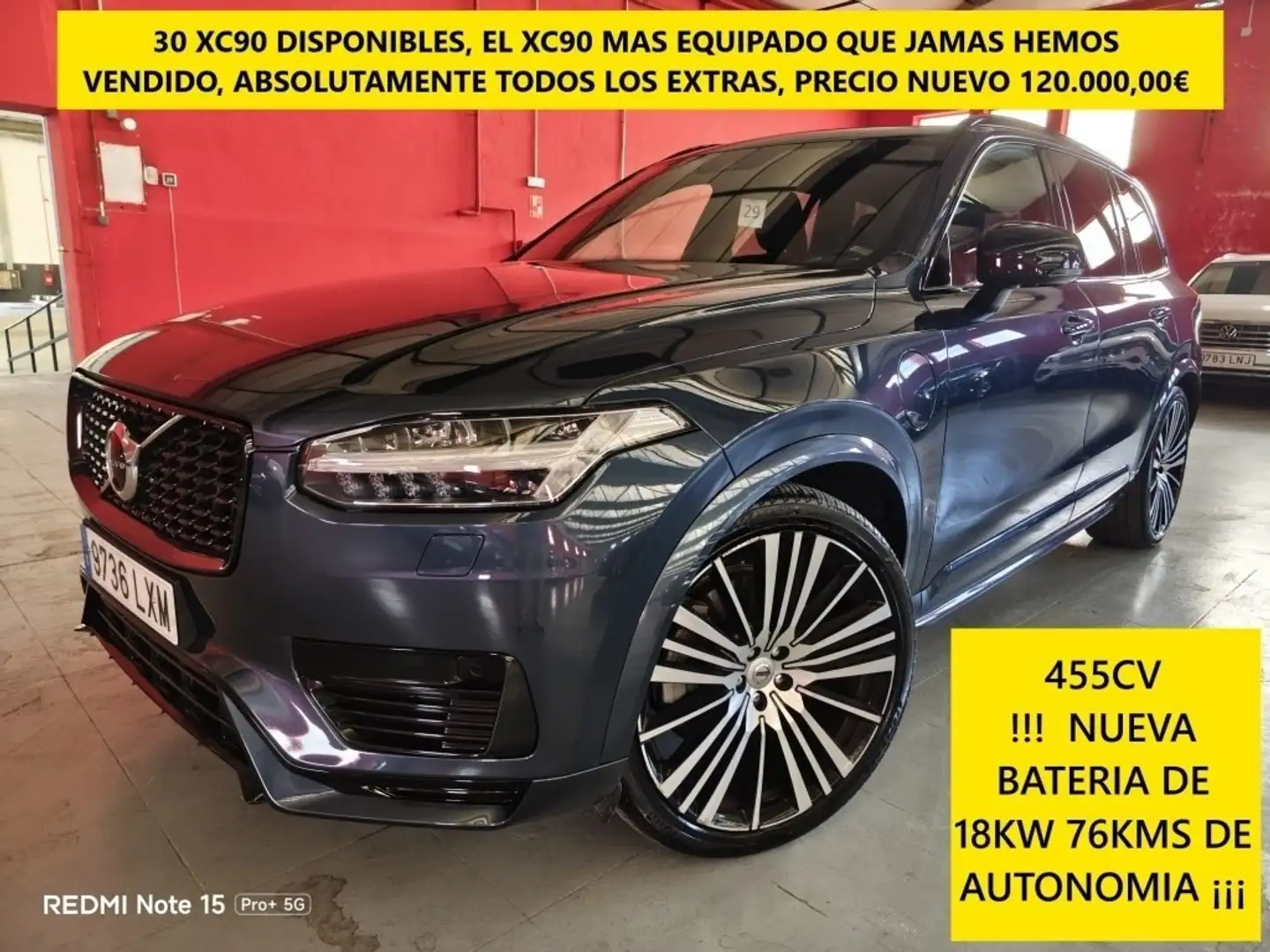 Volvo XC90 T8 Recharge R-Design AWD Aut. Azul - 1