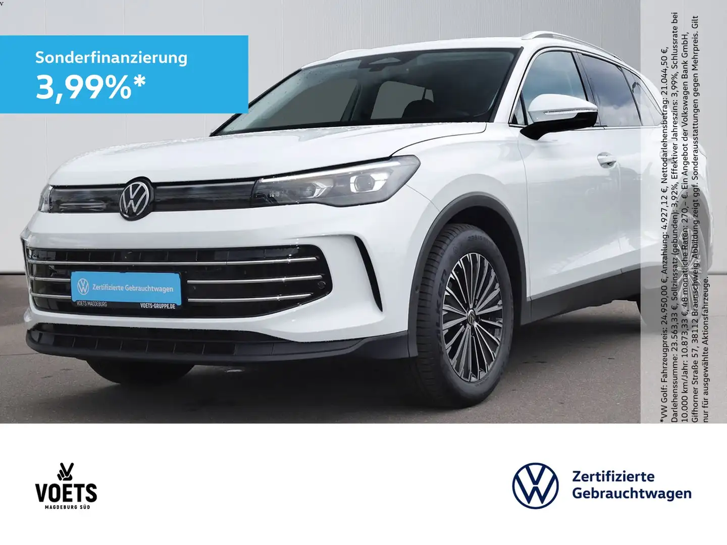 Volkswagen Tiguan ELEGANCE 1.5eTSI DSG IQ-LIGHT+AHK+AREA V. Blanc - 1