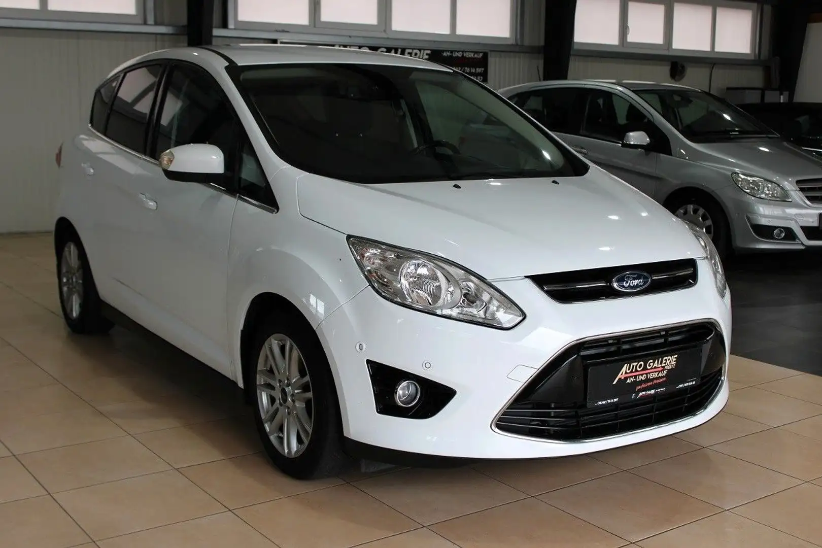 Ford C-Max Titanium Diesel*Tüv NEU*Navi*AHK*SHZ*PDC* Blanc - 1
