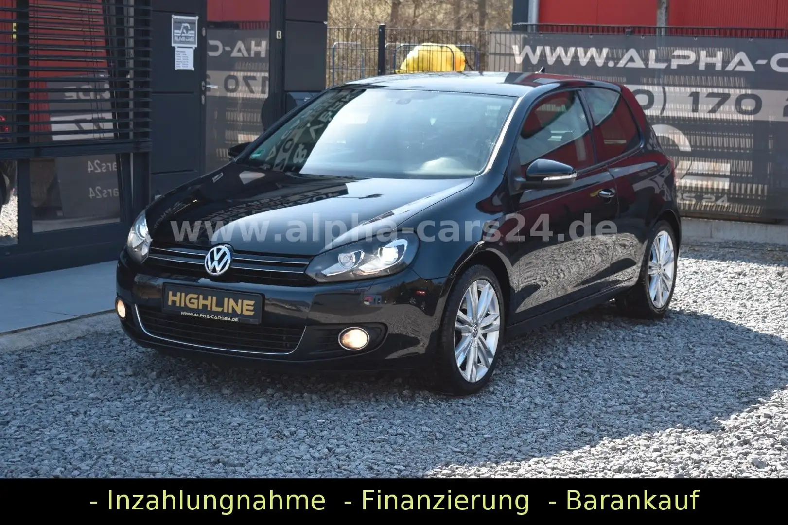 Volkswagen Golf VI Highline 1.8T Klima Sitzhzg Navi PDC SH Negro - 1