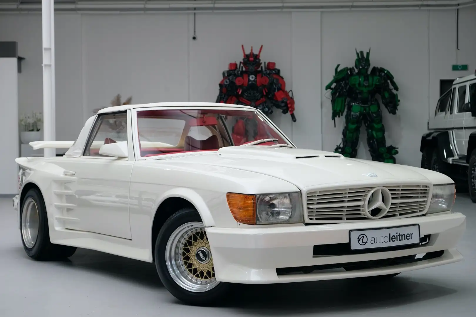 Mercedes-Benz 350 SL Koenig Widebody Roadster R107 7.400 km Beyaz - 2