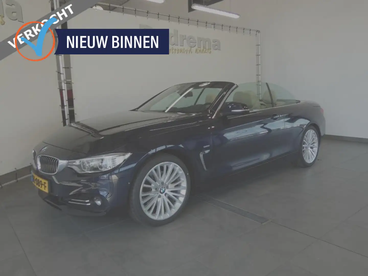 BMW 428 4-serie Cabrio 428i High Executive Camera H&K Nekv Azul - 1