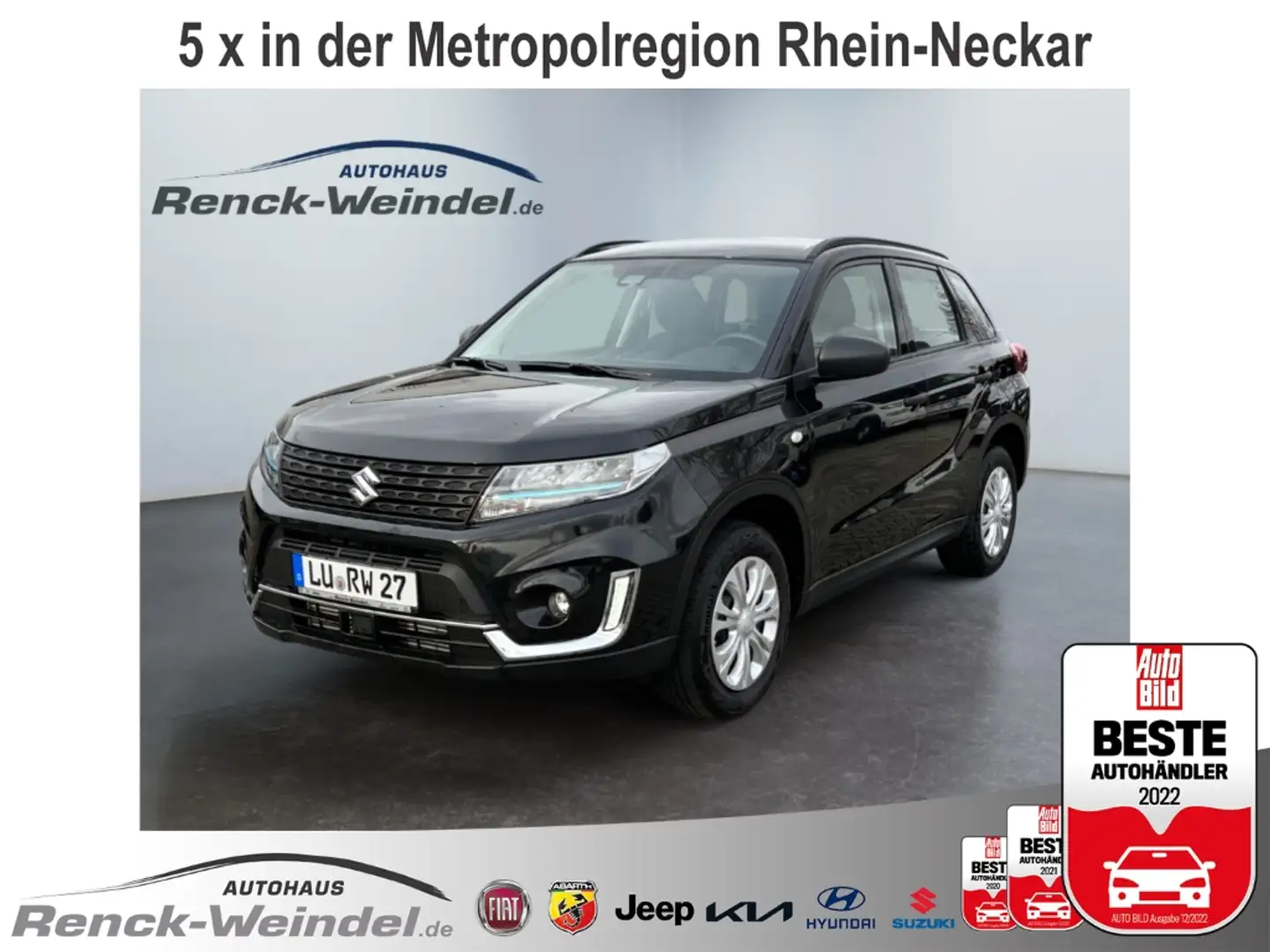 Suzuki Vitara 1.4 Club Klimaautom DAB Spurhalteass. Verkehrszeic Schwarz - 1