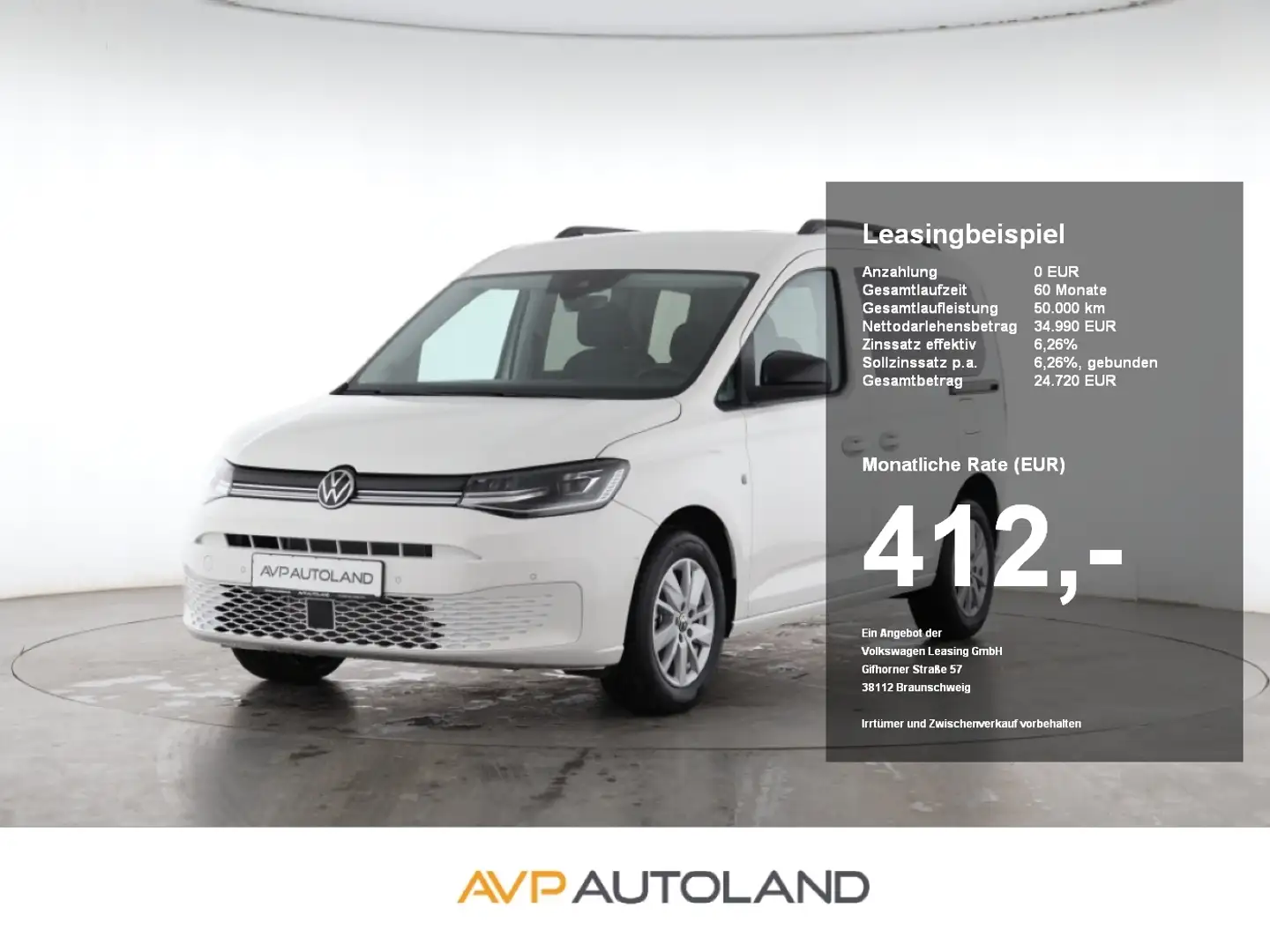 Volkswagen Caddy 2.0 TDI LIFE | LED | ACC | PARKLENK | SHZ Weiß - 1