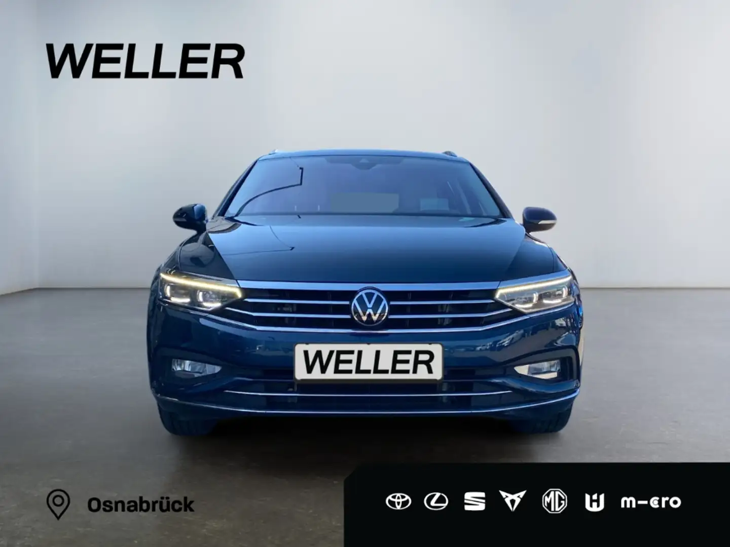 Volkswagen Passat Variant 2.0 TDI Elegance *Leder*AHK*HUD*CAM* Blau - 2