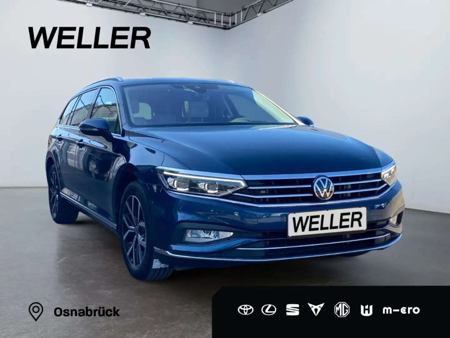 Volkswagen Passat Variant 2.0 TDI Elegance *Leder*AHK*HUD*CAM* Blau - 1