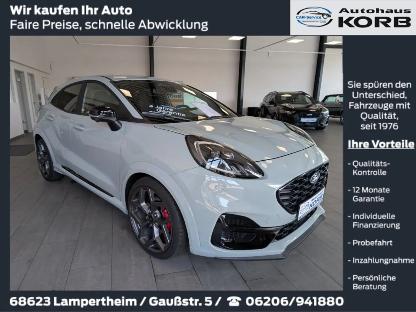 Ford Puma 1.0 EcoBoost Hybrid Aut. ST Gris - 1