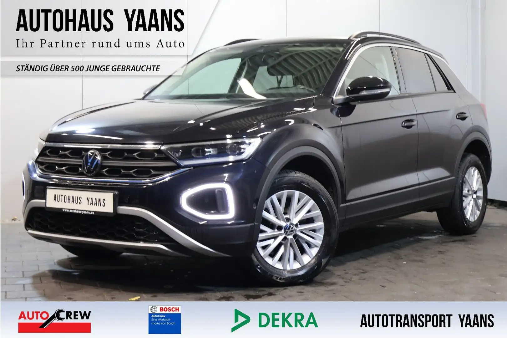 Volkswagen T-Roc 2.0 TDI Life AID+CARPLAY+LED+LANE+ALU Negro - 1