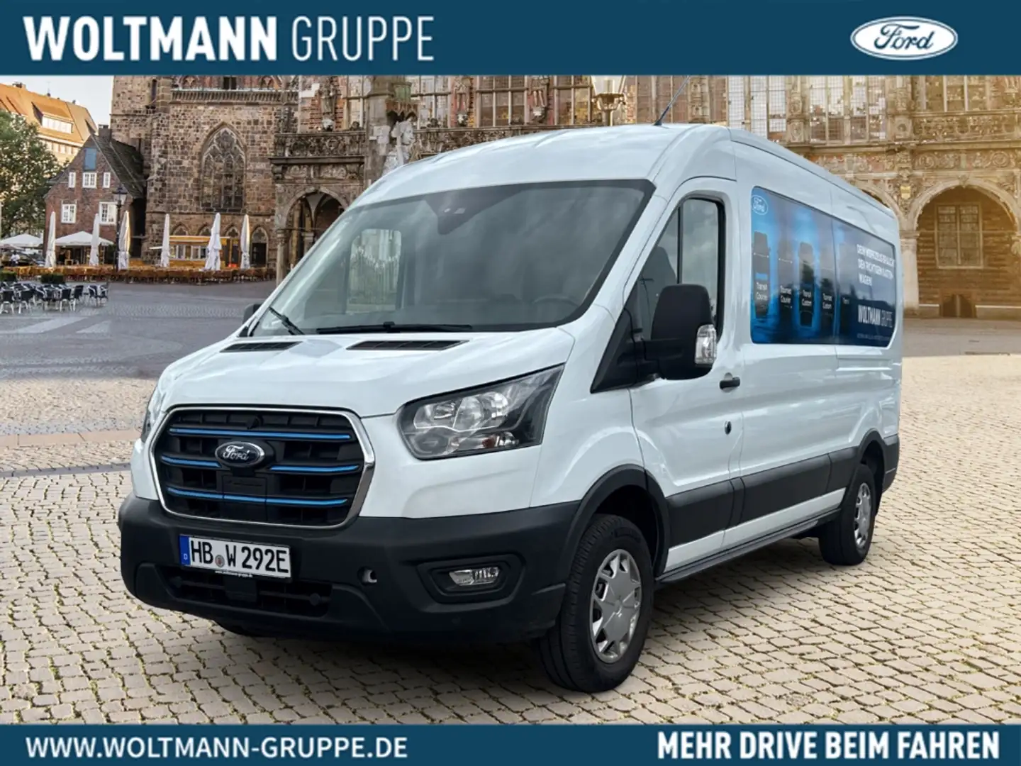 Ford Transit Kasten E 350 L3 Trend Elektromotor Weiß - 1