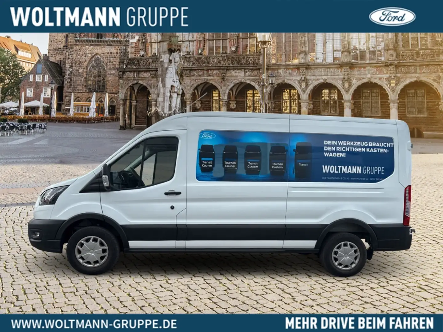 Ford Transit Kasten E 350 L3 Trend Elektromotor Weiß - 2