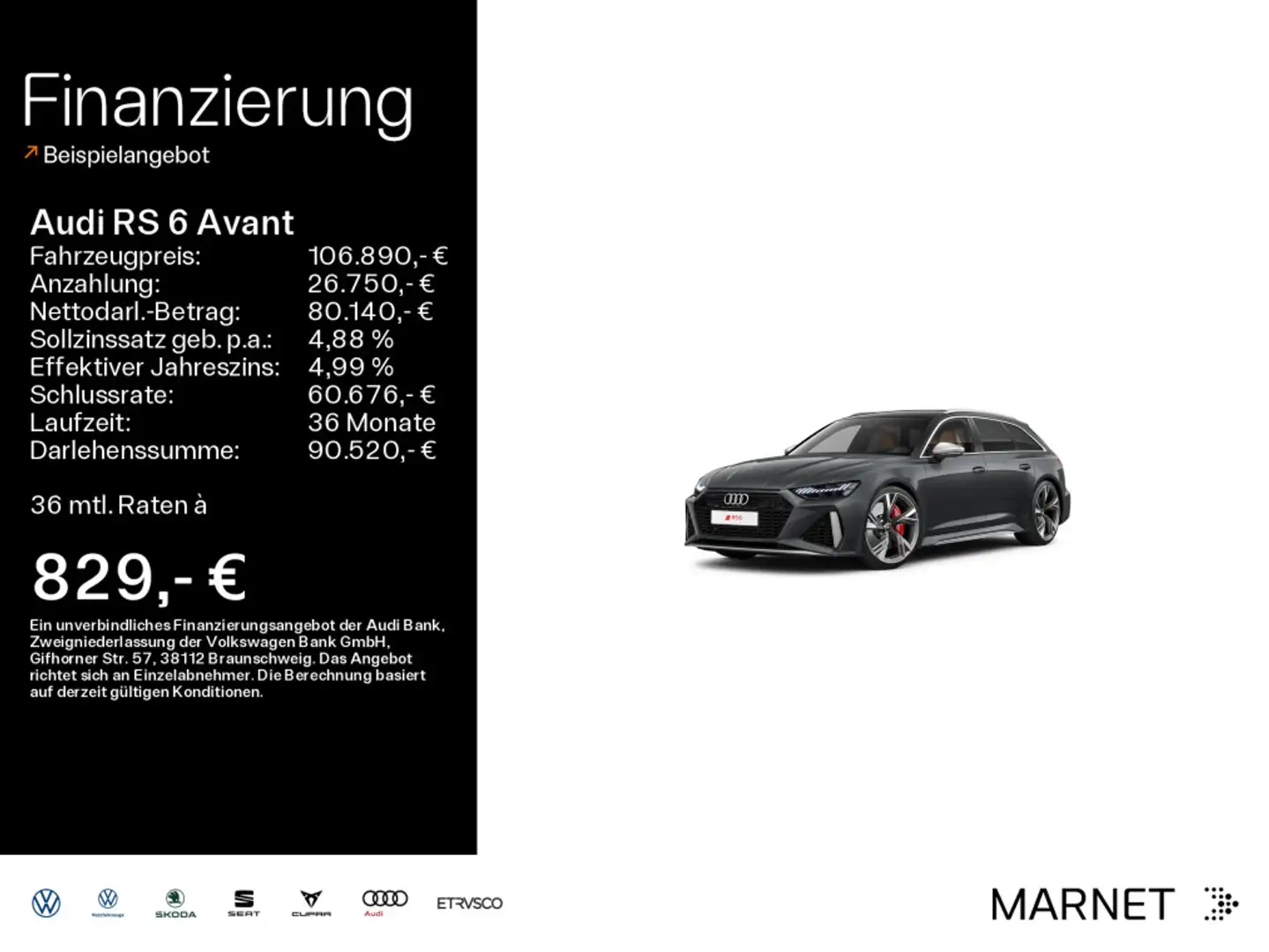 Audi RS6 4.0 TFSI quattro*AHK*Standheizung*Hea Grau - 1