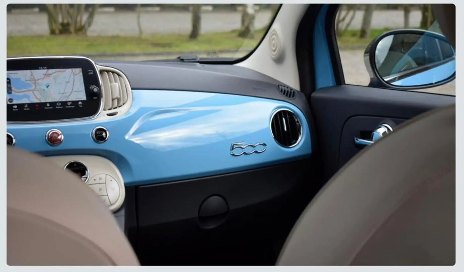 Fiat 500 500 1.2 8V Lounge Blauw - 2