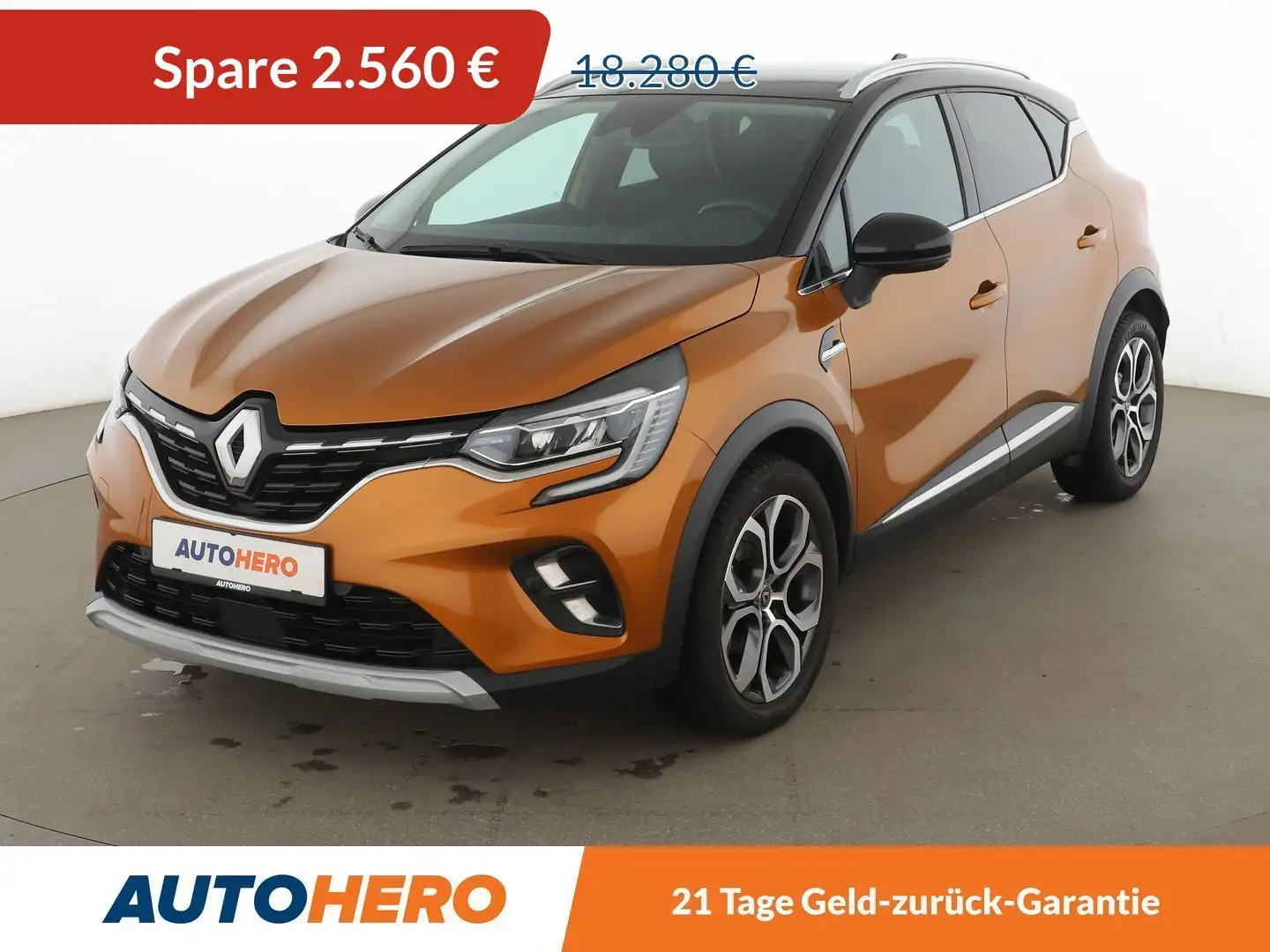 Renault Captur 1.3 TCe Intens*TEMPO*NAVI*PDC*SHZ*ALU* Orange - 1