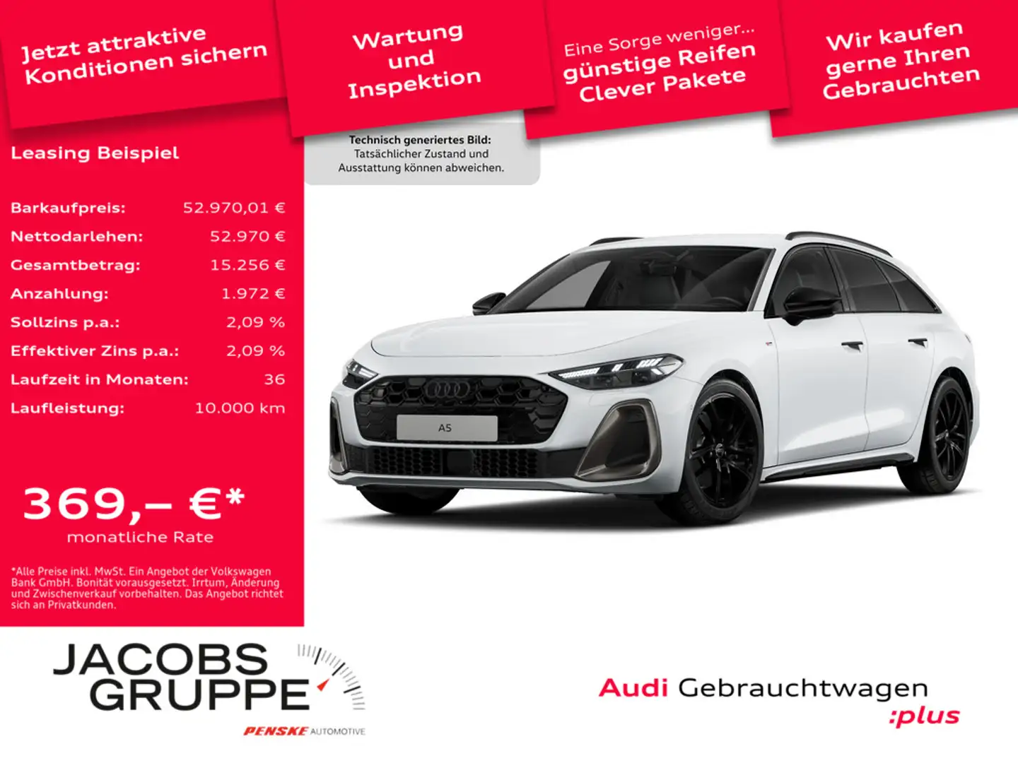 Audi A5 Avant TFSI quattro edition one Matrix*Head-Up*AHK * Weiß - 1