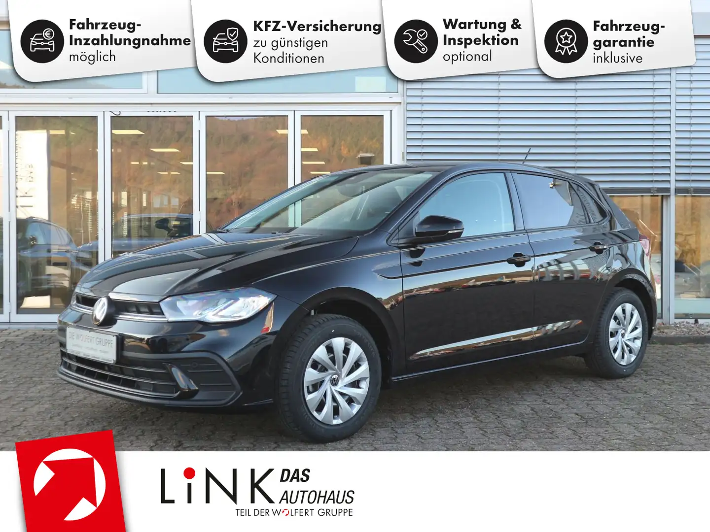 Volkswagen Polo Life 1,0 (80 PS) 5-Gang *GANZJAHRESREIFEN*N Schwarz - 1