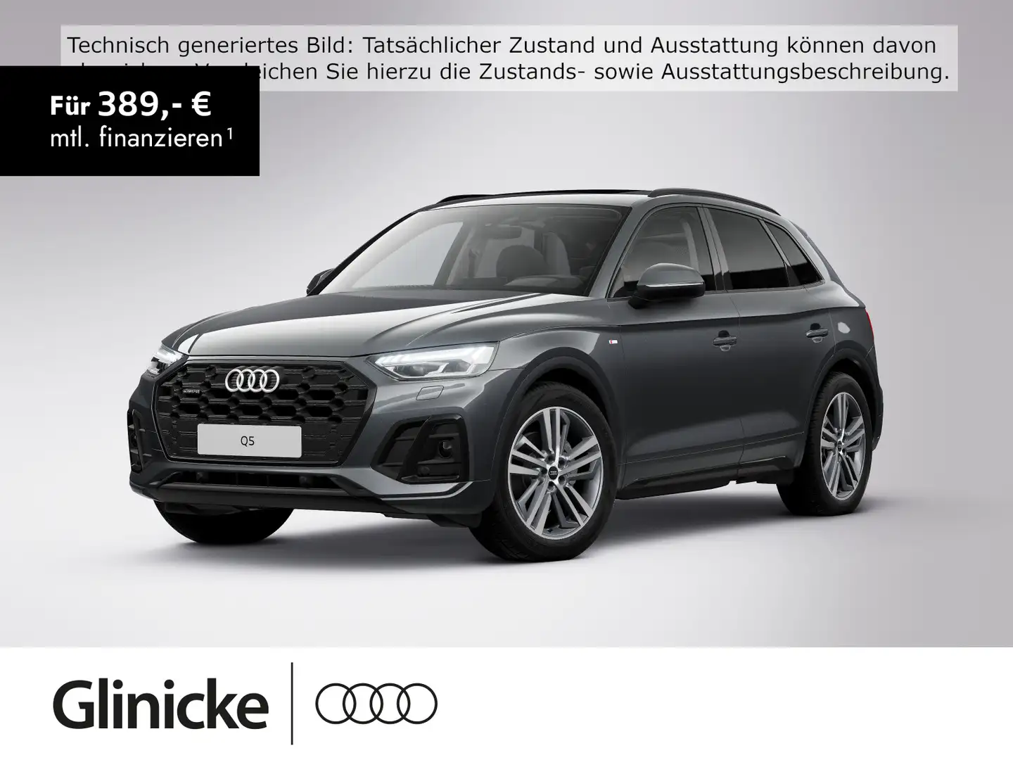 Audi Q5 40 TFSI quattro S-tronic S line Panoramadach Silber - 1
