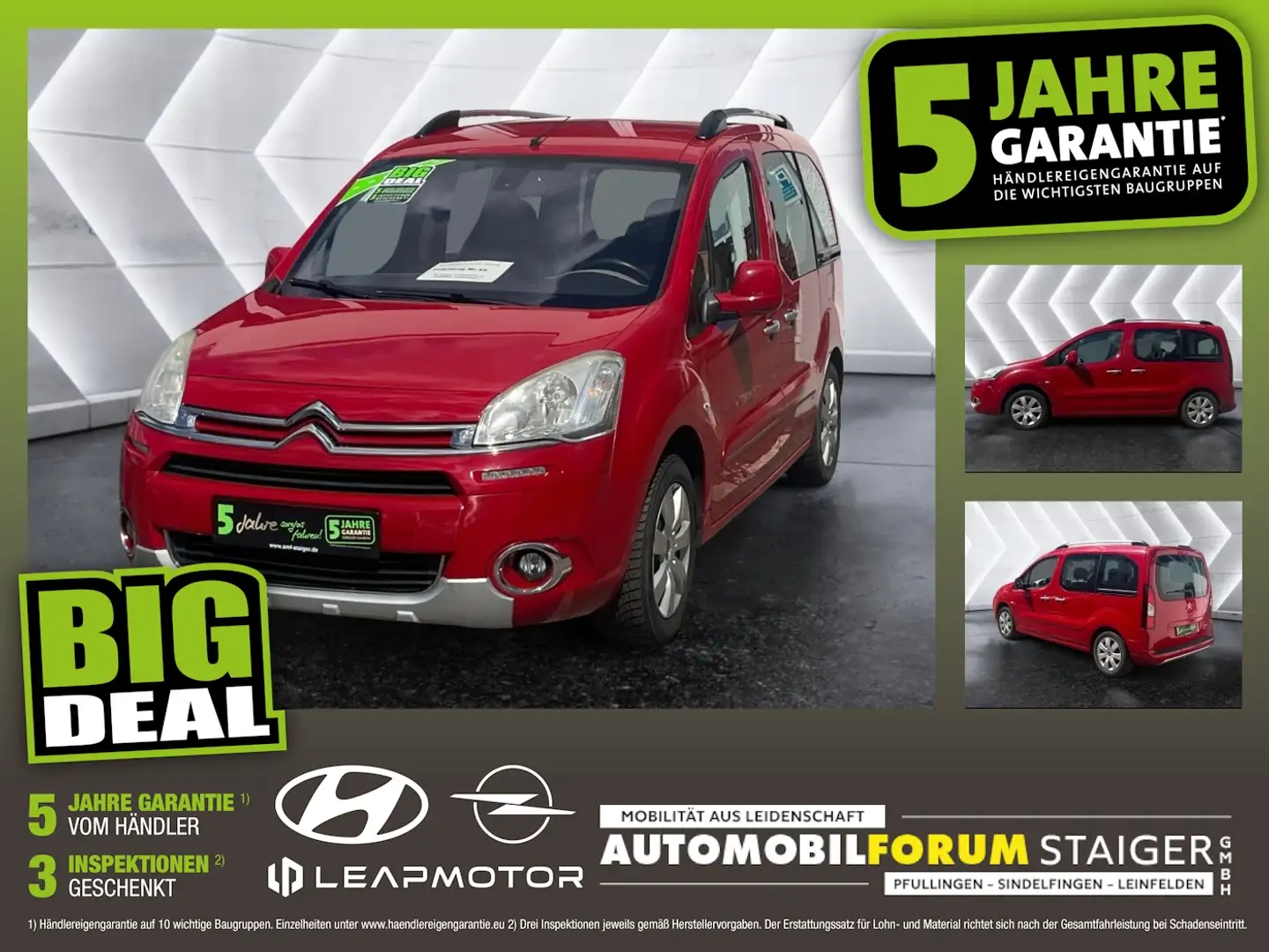 Citroen Berlingo Kombi HDi 115 FAP Selection Matrix AHK Červená - 1
