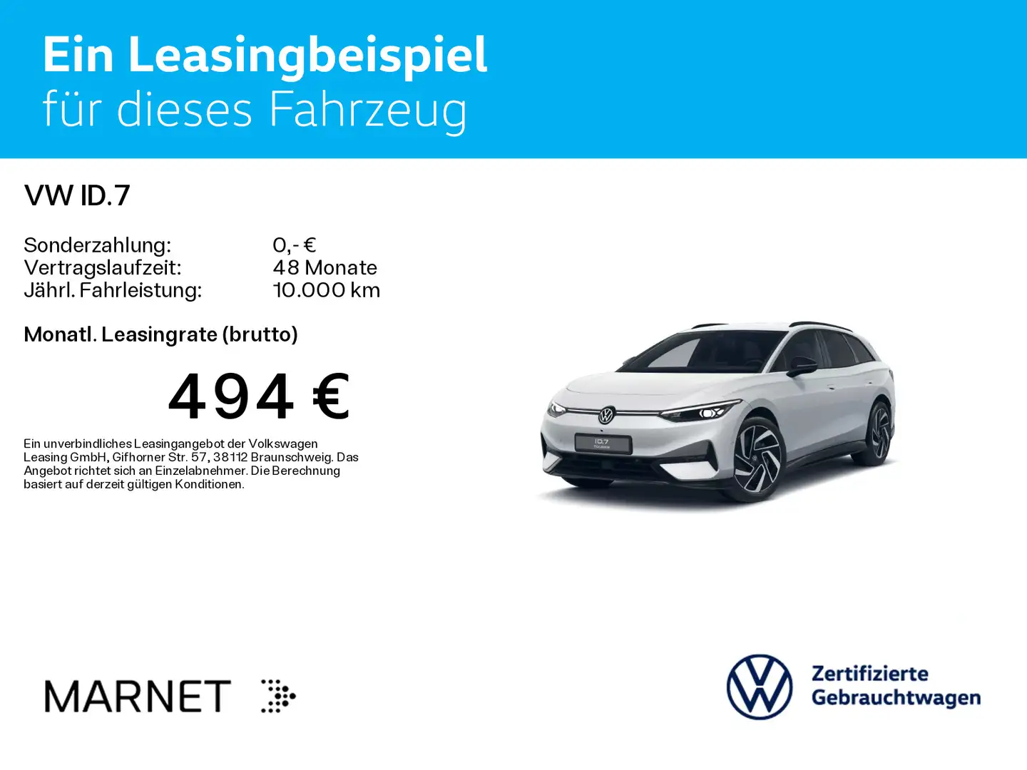 Volkswagen ID.7 Tourer Pro*AHK*KAMERA*WÄRMEPUMPE*IQ.LIGHT*2 Blanc - 2