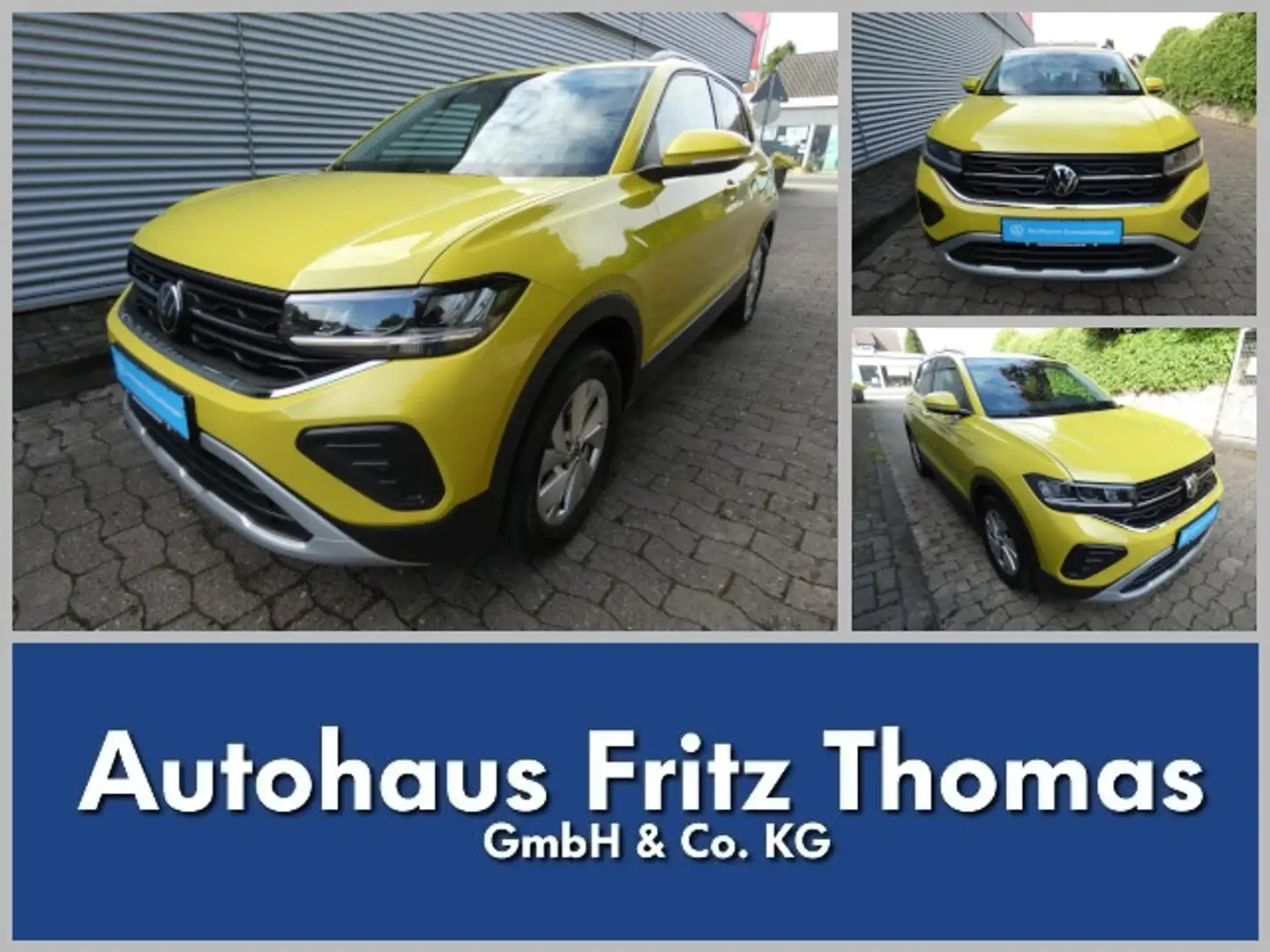 Volkswagen T-Cross 1.0 TSI Life LED Navi AHK SHZ PDC ACC Klima Navi Jaune - 1