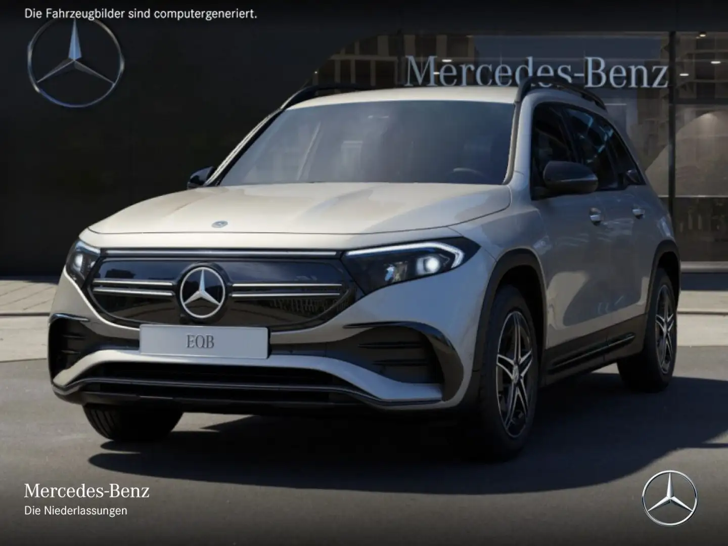 Mercedes-Benz EQB 300 4M AMG+NIGHT+PLUS-PAKET+KAMERA+KEYLESS Silber - 2