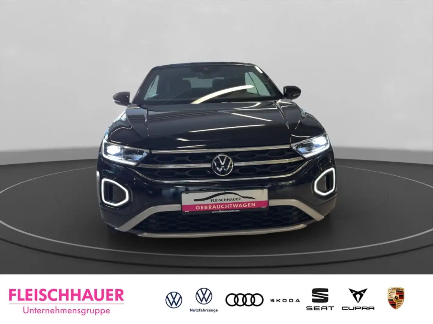 Volkswagen T-Roc Cabriolet 1.5 TSI Style LED+Kamera+ACC+App-connect Schwarz - 2