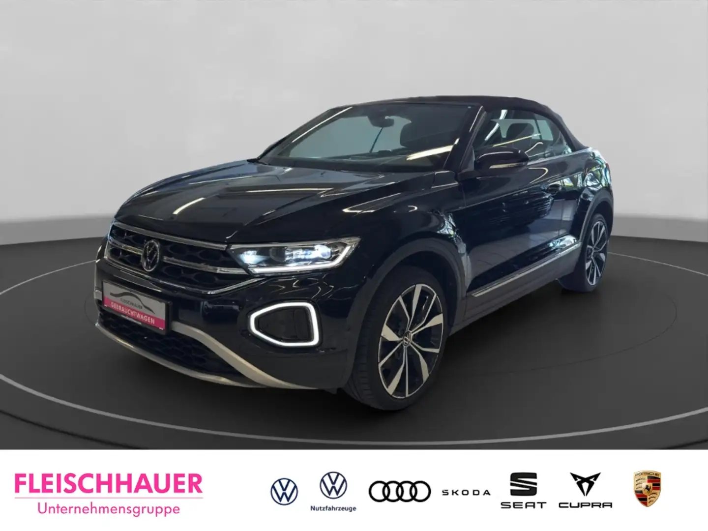 Volkswagen T-Roc Cabriolet 1.5 TSI Style LED+Kamera+ACC+App-connect Schwarz - 1