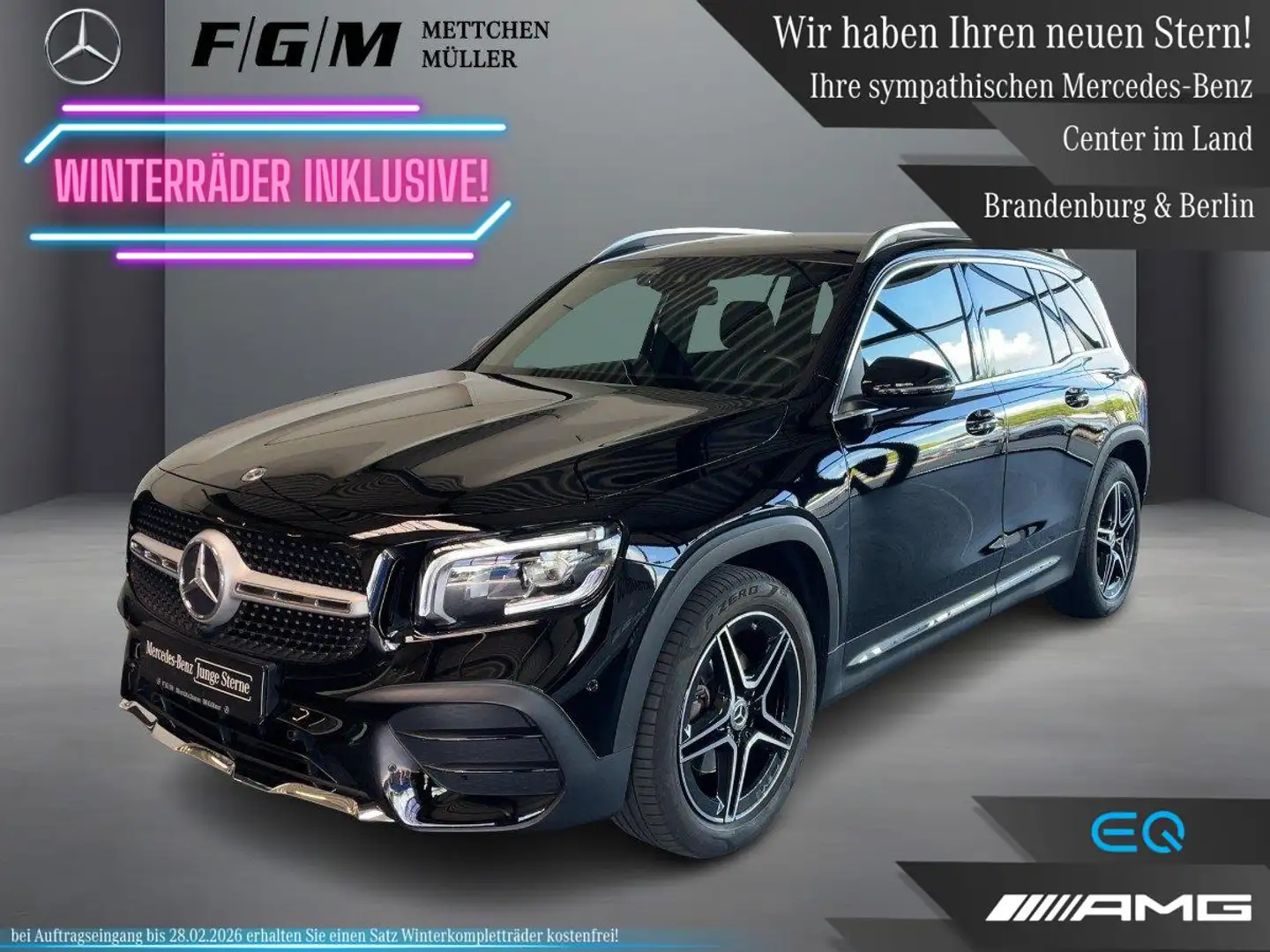 Mercedes-Benz GLB 200 AMG Line AHK|Sitzhz|Kam|LED|LMF|Navi|PDC Schwarz - 1