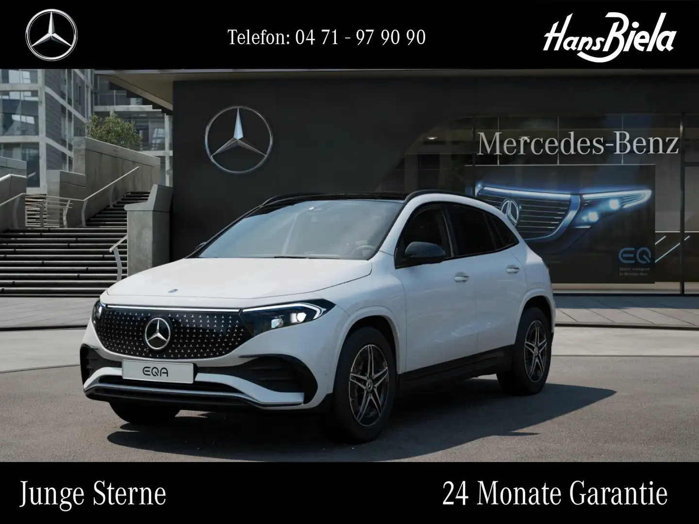 Mercedes-Benz EQA 300 EQA 300 4M AMG/Night/Pano/Sound/LED/360/AHK/Mem Bianco - 1