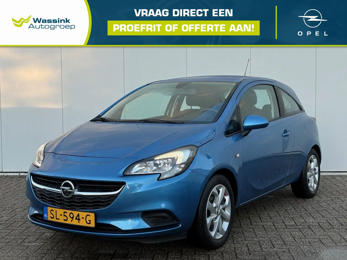 Opel Corsa 1.4 90pk 3d Online Edition | Cruise Control | Sens Blauw - 1