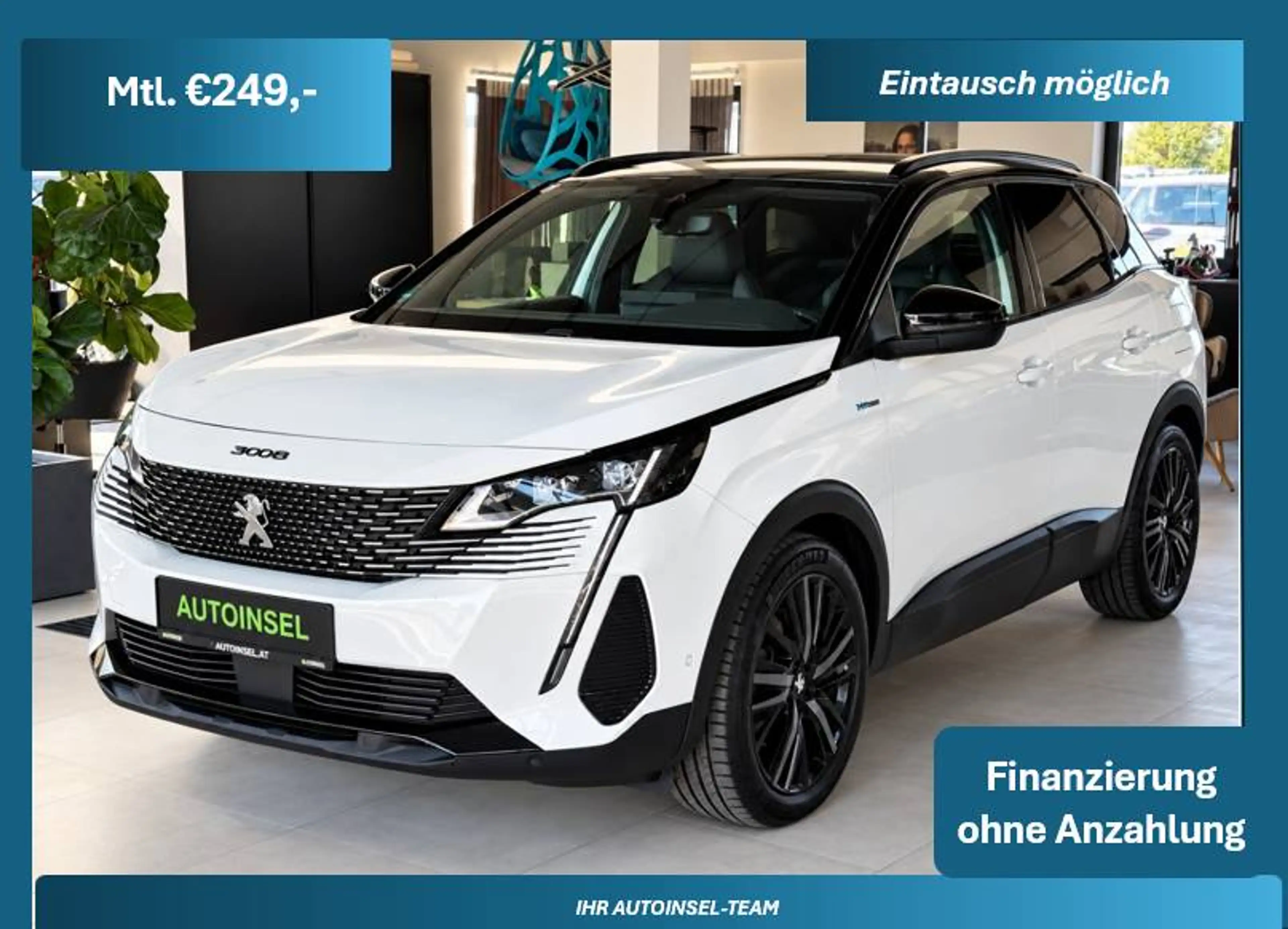 Peugeot 3008 Hybrid 225 GT-Line Memorie-Sitze+Virtual-Cockpit+Massage-Sitze+Standheizung+Navi+kamera+360°